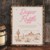 8x10 Roze Western Luier Raffle Bord