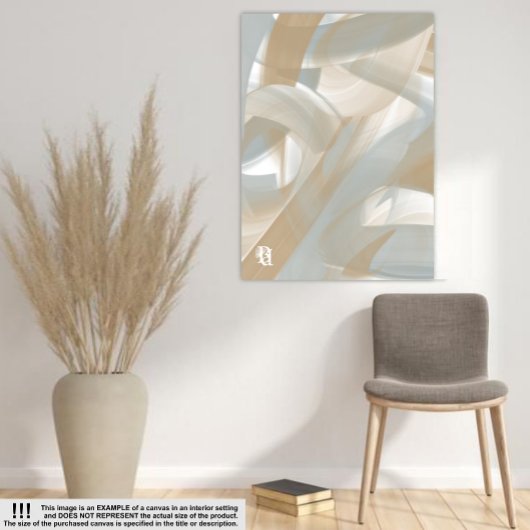 8x10" Sandy Tornado Trend Abstracte Kunst Beige Canvas Afdruk
