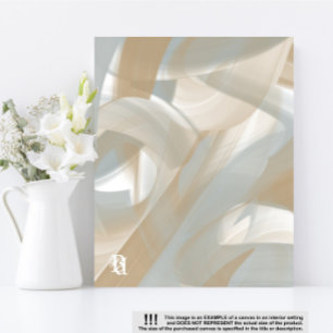 8x10" Sandy Tornado Trend Abstracte Kunst Beige Canvas Afdruk