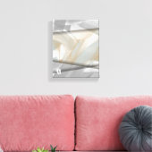 8x10" Sandy Tornado Trend Abstracte Kunst Beige Canvas Afdruk (Insitu (Woonkamer))