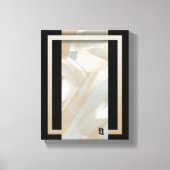 8x10" Sandy Tornado Trend Abstracte Kunst Beige Canvas Afdruk (Voorkant)