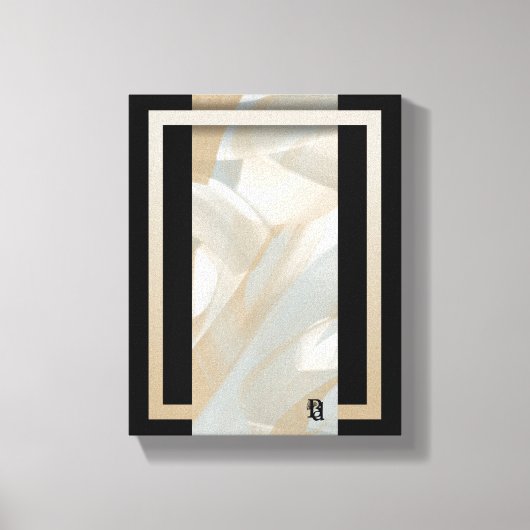 8x10" Sandy Tornado Trend Abstracte Kunst Beige Canvas Afdruk (Voorkant)