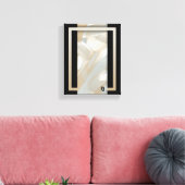 8x10" Sandy Tornado Trend Abstracte Kunst Beige Canvas Afdruk (Insitu (Woonkamer))