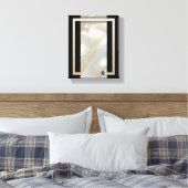 8x10" Sandy Tornado Trend Abstracte Kunst Beige Canvas Afdruk (Insitu (Slaapkamer))