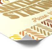 8x10 Sanitizer Station Boho Woodland Beer Verjaard Poster (Hoek)