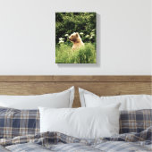8x10 Stretched Canvas Afdrukken met grizzly-beer (Insitu (Slaapkamer))