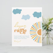 8x10 Sun Baby shower Luier Raffle Sign (Staand voorkant)