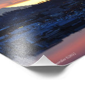 8x10 Sunrise op de berg Rainier en Puget Sound Foto Afdruk (Hoek)