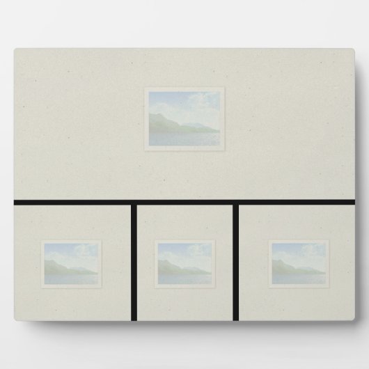 8x10 tablet Plaque met 4 afbeeldingen Fotoplaat (Voorkant)