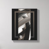 8x10" Terra’s Tender Whisper Abstract Brown Flower Canvas Afdruk (Voorkant)