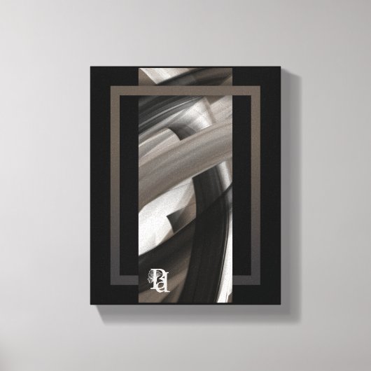 8x10" Terra’s Tender Whisper Abstract Brown Flower Canvas Afdruk (Voorkant)