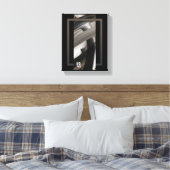 8x10" Terra’s Tender Whisper Abstract Brown Flower Canvas Afdruk (Insitu (Slaapkamer))