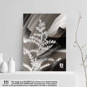 8x10" Terra’s Tender Whisper Abstract Brown Flower Canvas Afdruk