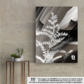 8x10" Terra’s Tender Whisper Abstract Brown Flower Canvas Afdruk