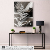 8x10" Terra’s Tender Whisper Abstract Brown Flower Canvas Afdruk