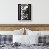 8x10" Terra’s Tender Whisper Abstract Brown Flower Canvas Afdruk (Insitu (Slaapkamer))