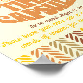 8x10 Tijdcapsule Boho Woodland Beer Verjaardag Poster (Hoek)