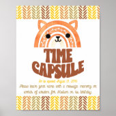 8x10 Tijdcapsule Boho Woodland Fox Verjaardag Poster (Voorkant)