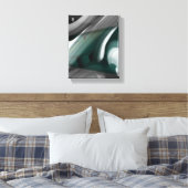 8x10" Trend Abstract Kunst Canvas Zwart Wit Groen Afdruk (Insitu (Slaapkamer))