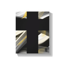 8x10"Trend Abstract Kunstcanvas Zwart Wit Goud