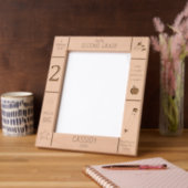 8x10 TWEEDE GRAAD Basisschool Foto Aangepast Gegraveerde Lijstjes (Links)