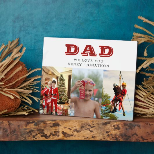 8x10 vaders Dag Kinder Foto Collage Fotoplaat (Zijkant)