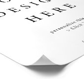 8x10" Verticaal/Portret Posterbord Poster (Hoek)