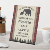 8x10 welkomstteken voor Lumberjack Reclamebord Met Voetstuk (Insitu)