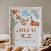 8x10 Western Watering Hole Sign