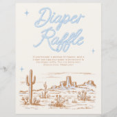 8x10 Westerne luier Raffle teken (Voorkant)