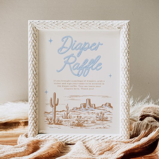 8x10 Westerne luier Raffle teken