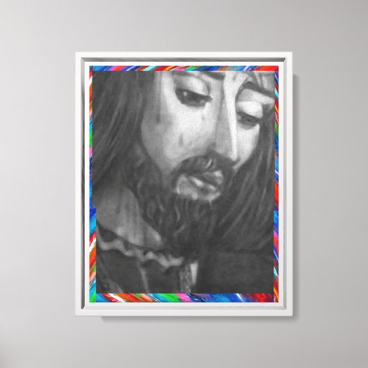 #8x10 #White Frame# LIENZO Canvas Afdruk (Voorkant)