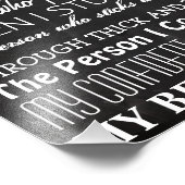 8x10 Woordregels voor huwelijkshuurlingen Foto Afdruk (Hoek)