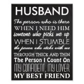 8x10 Woordregels voor huwelijkshuurlingen Foto Afdruk (Voorkant)