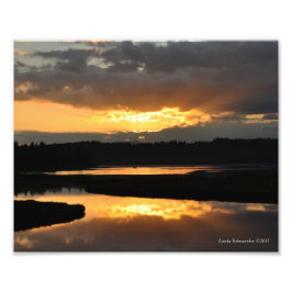 8x10 zonnereflectie foto afdruk