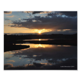 8x10 zonnereflecties foto afdruk