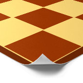 8x8 Checkers LABEL Board (1-1/4-inch koelkast magn Poster (Hoek)