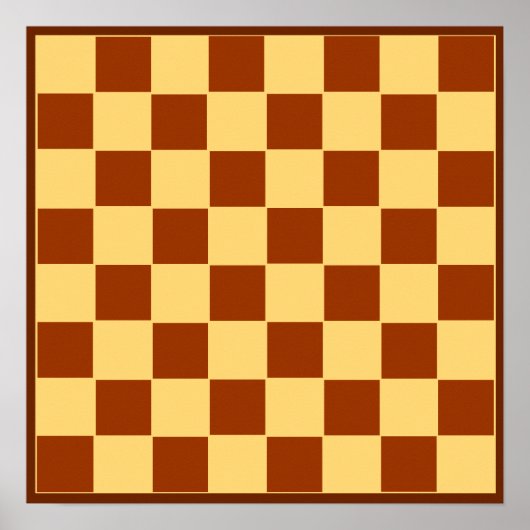 8x8 Checkers LABEL Board (1-1/4-inch koelkast magn Poster (Voorkant)