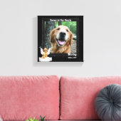 8x8 Golden Retreiver Angel Dog Pet Memorial Foto Canvas Afdruk (Insitu (Woonkamer))