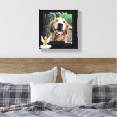 8x8 Golden Retreiver Angel Dog Pet Memorial Foto Canvas Afdruk (Insitu (Slaapkamer))