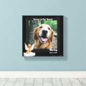 8x8 Golden Retreiver Angel Dog Pet Memorial Foto Canvas Afdruk (Insitu (Houten vloer))