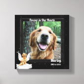8x8 Golden Retreiver Angel Dog Pet Memorial Foto Canvas Afdruk (Voorkant)