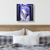 8x8" Lavendel Moon Trend Abstracte Art Violet Canvas Afdruk (Insitu (Slaapkamer))