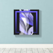8x8" Lavendel Moon Trend Abstracte Art Violet Canvas Afdruk (Insitu (Houten vloer))