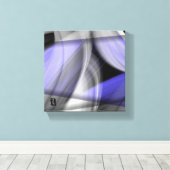 8x8" Lavendel Moon Trend Abstracte Art Violet Canvas Afdruk (Insitu (Houten vloer))