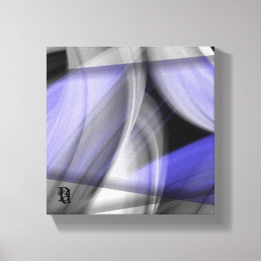 8x8" Lavendel Moon Trend Abstracte Art Violet Canvas Afdruk (Voorkant)