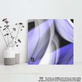 8x8" Lavendel Moon Trend Abstracte Art Violet Canvas Afdruk