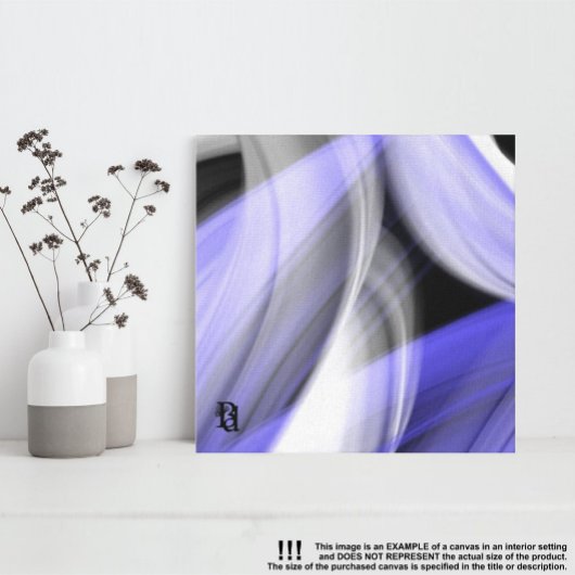 8x8" Lavendel Moon Trend Abstracte Art Violet Canvas Afdruk