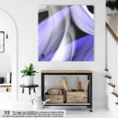 8x8" Lavendel Moon Trend Abstracte Art Violet Canvas Afdruk