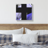 8x8" Lavendel Moon Trend Abstracte Art Violet Canvas Afdruk (Insitu (Slaapkamer))